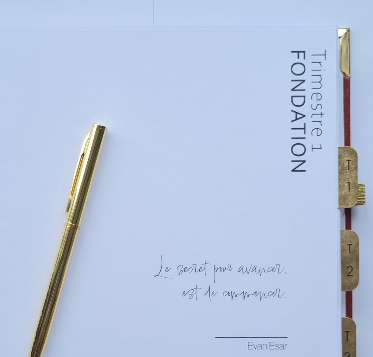 Planner Premium Non Daté 12 Mois – Objectifs, Planification Trimestrielle, Mensuelle & Hebdomadaire